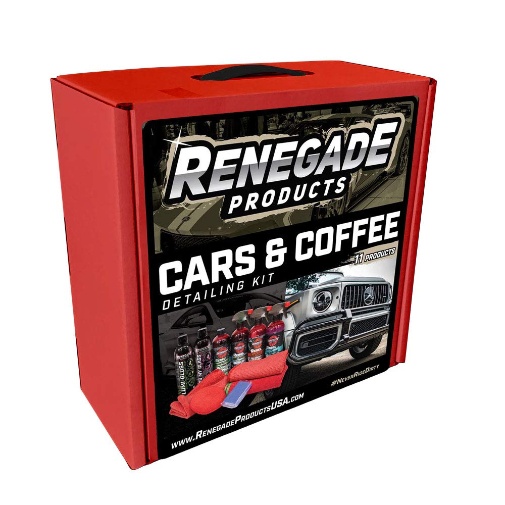 Renegade Products Cars & Coffee Car Enthusiast Complete Automotive Detailing Kit