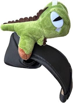 ROTORS Cute Dinosaur Plush Bicycle Handlebar Ornament,Stuffed Animal Pendant,Plush Dinosaur Toy Accessory for Scooters Bikes and Motorcycles 1pc