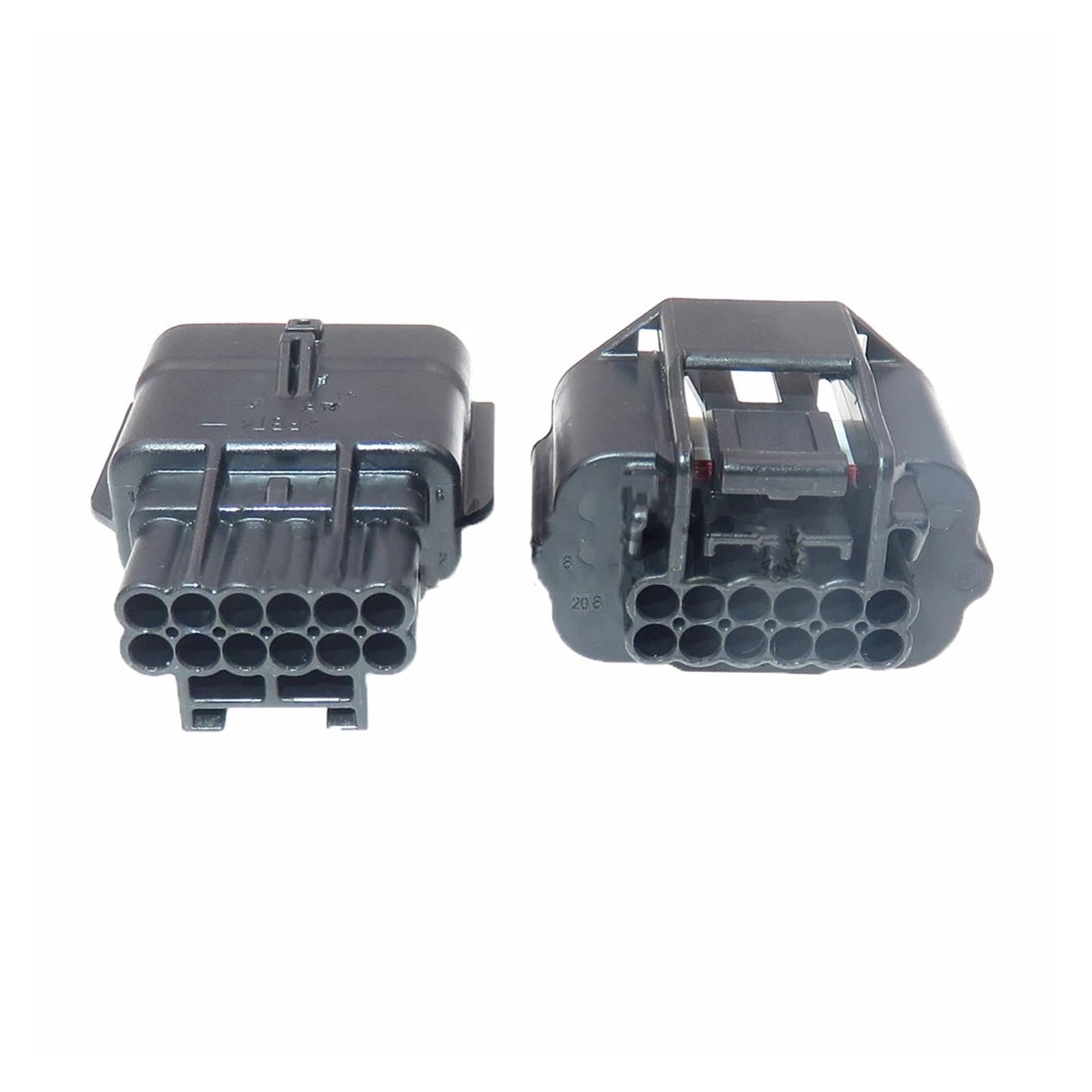 Lot de 5 fiches de compteur d'air à 12 trous 7282-8854-30 for pièces automobiles 7283-8854-30, for prise de câblage de capteur de pression automatique(Rosso)