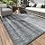 MontVoo Outdoor Rug Waterproof 5x8 ft Outdoor Carpet Patio Rug Mat Reversible RV Camping Rug Plastic Straw Outside Rug for Balcony Porch Deck Picnic Beach-Boho Outdoor Area Rug for Patio Decor Grey