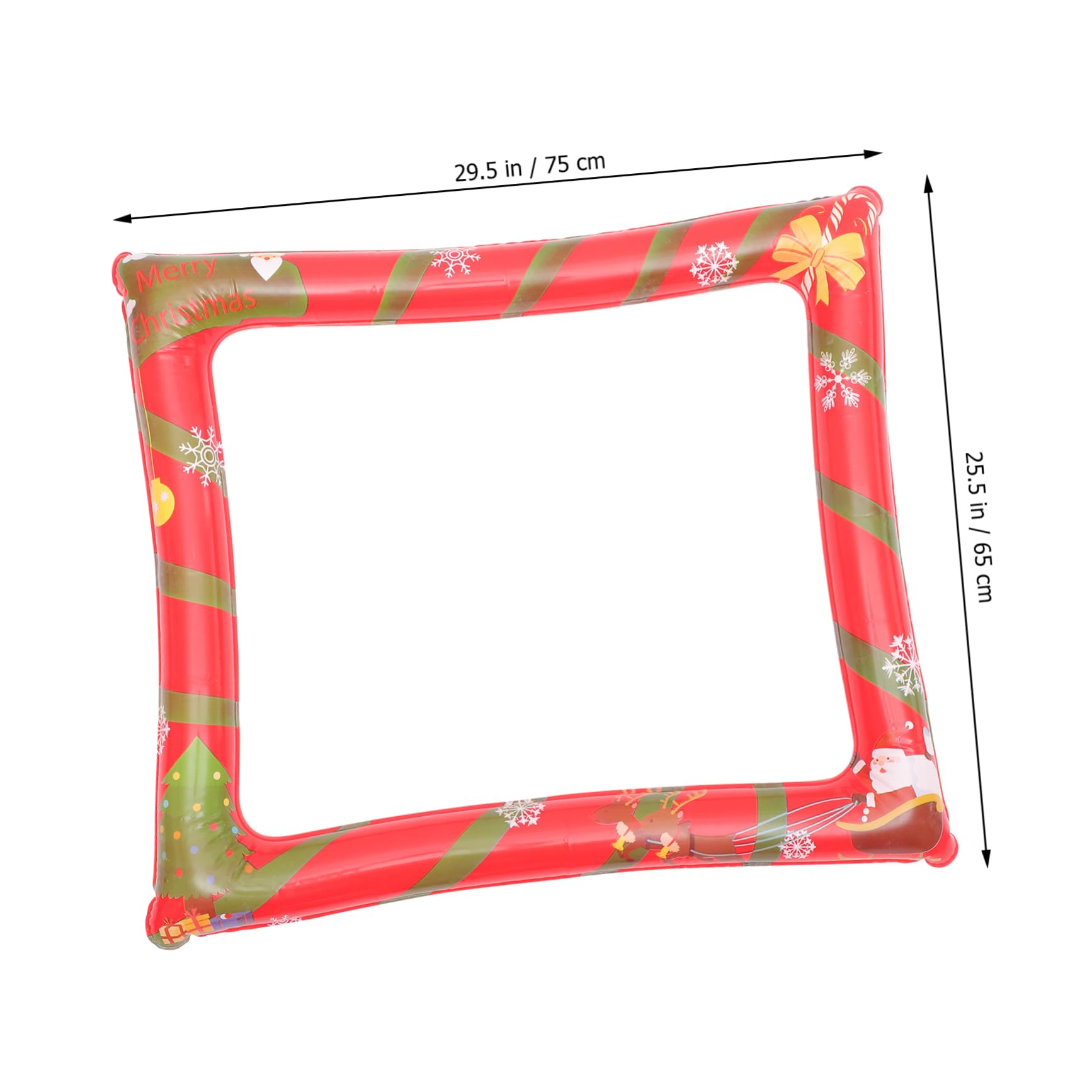 2pezzi Cornice per Foto di Natale in Pet Cornice Gonfiabile per Foto Accessorio per Cabina Fotografica per Feste e Decorazioni