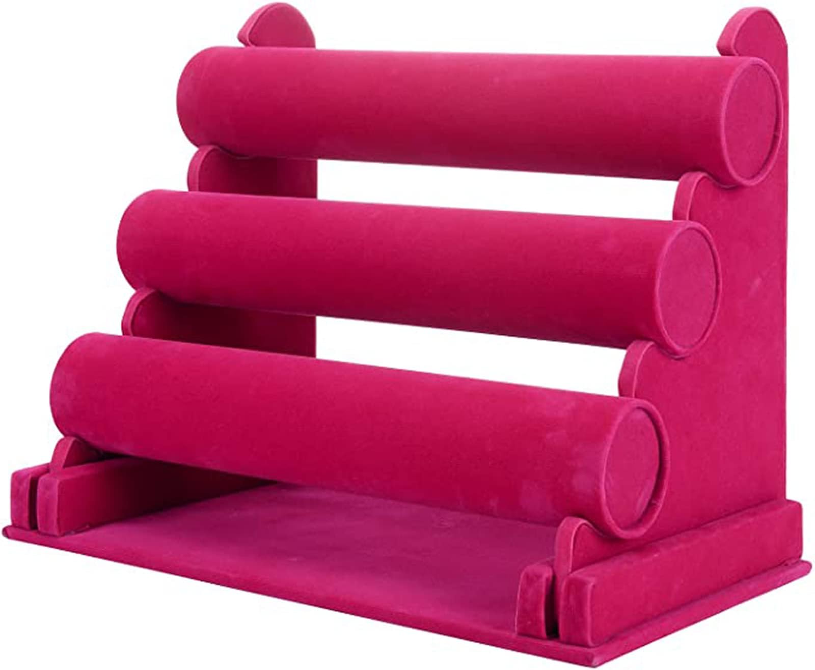 Amazon.com: Ikee Design Two-Sided Rotating Wooden Jewelry Bracelet ...