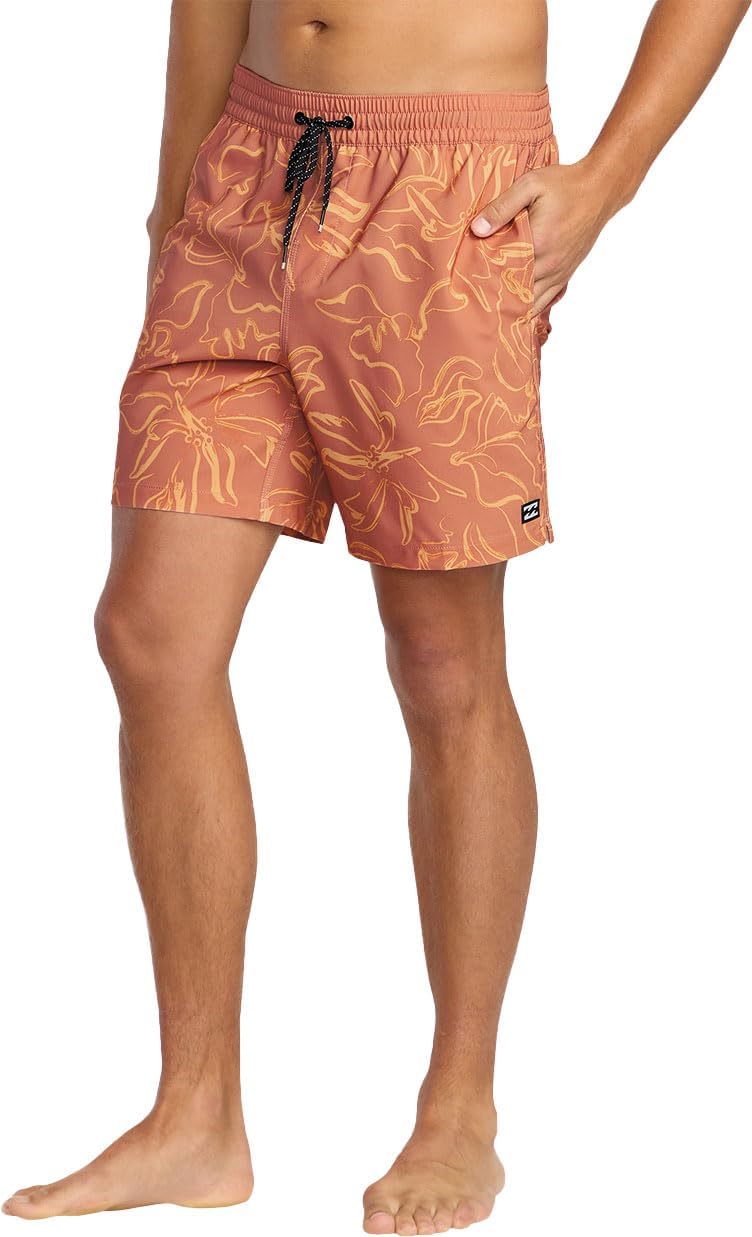 Billabong Men's Sundays Layback Elastic Waist 17 Inch Swim Trunks (S-XL)