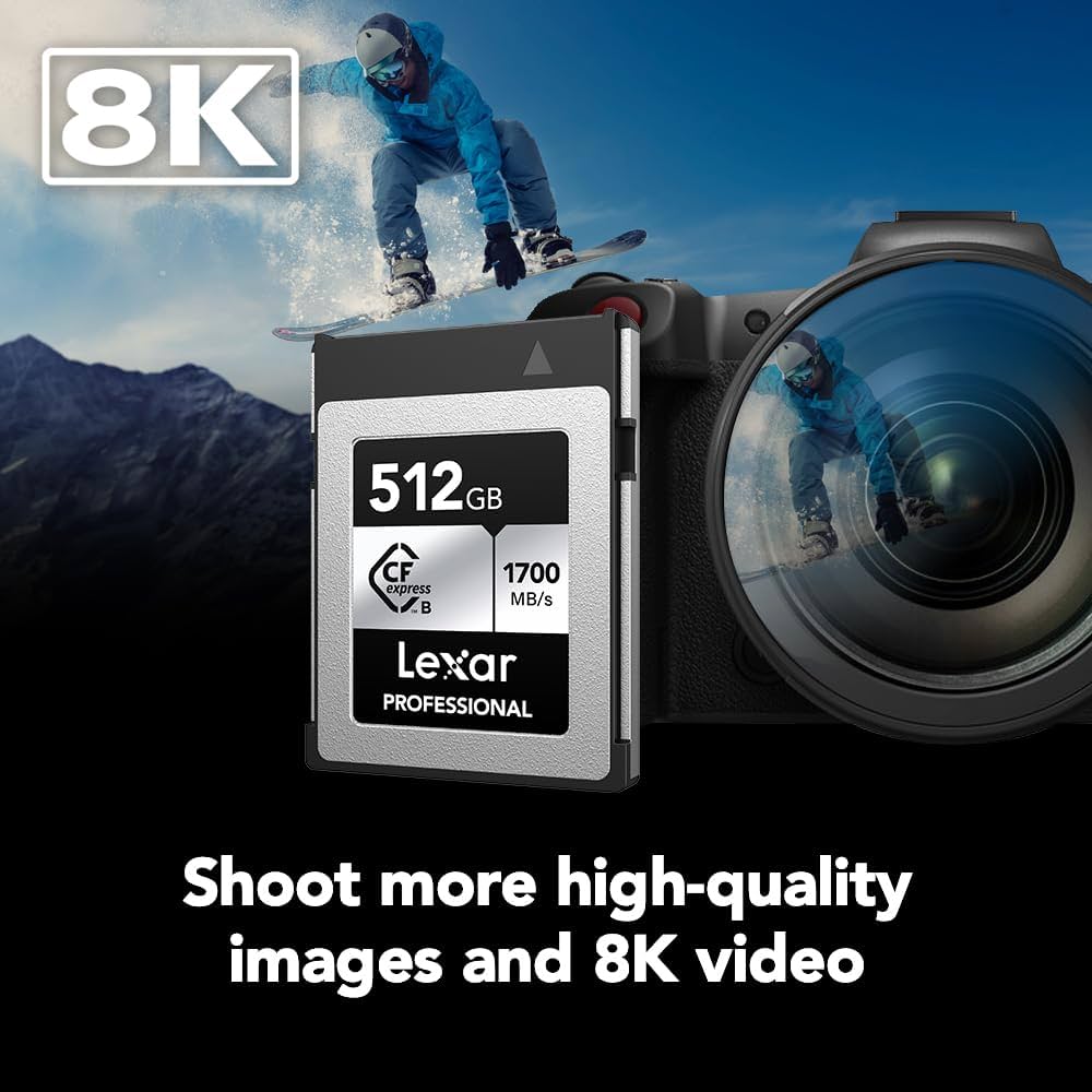 Amazon | Lexar 512GB Professional Silver SE CFexpress Type B