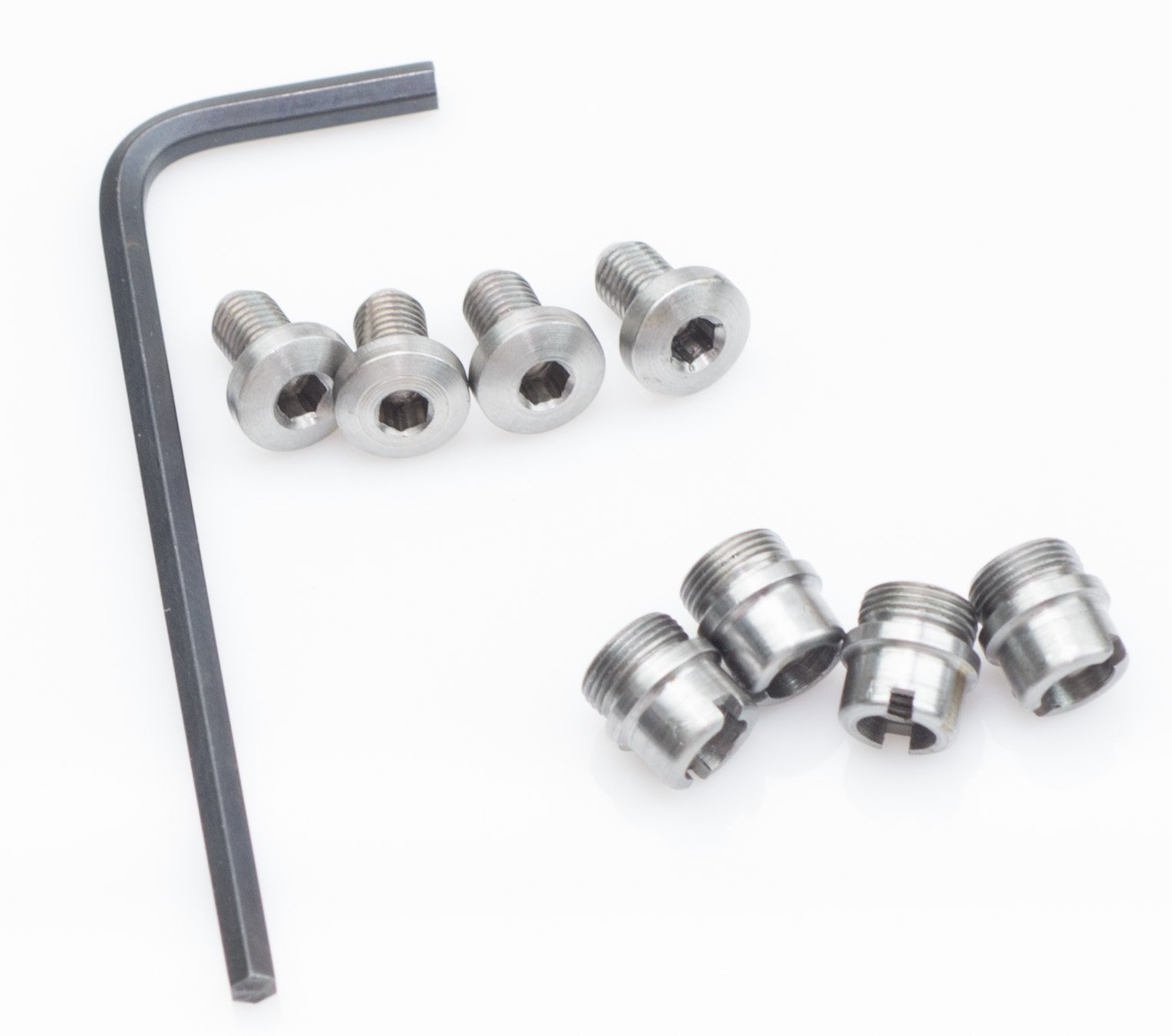 Grip Screws 1911 Hex Head Gun Bushings, Stainless Steel, with Allen Wrench