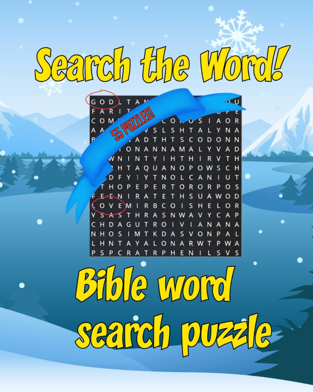 Bible Word Search: Beautiful 8x10 bible based word search puzzles