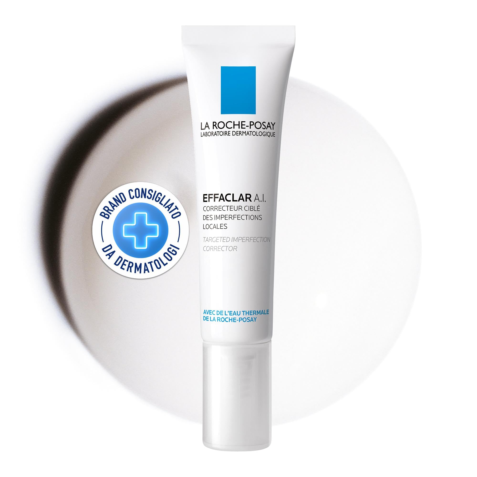 La Roche-Posay Effaclar A.I., Trattamento Anti-Imperfezioni, Per Pelle Mista, Grassa o a Tendenza Acneica, Brufoli, Punti Neri e Infiammazioni Ridotti, Arricchito Con Niacinamide e LHA, 15 ml