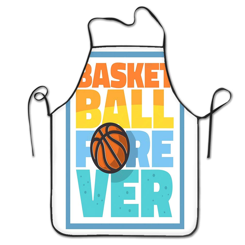 nsnabawanan Funny Personality Apron Basketball Themed Slogan Print Design Graphic Basketball Themed Slogan Print Design Graphic Chef Kitchen Aprons 20.4 28.3 inch