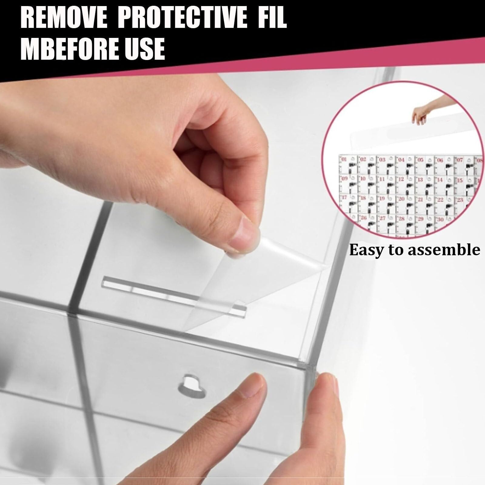Casillero para teléfono móvil Caja de Almacenamiento para teléfono móvil Soporte acrílico para teléfono móvil Caja de Almacenamiento de Escritorio casillero acrílico para teléfono celula