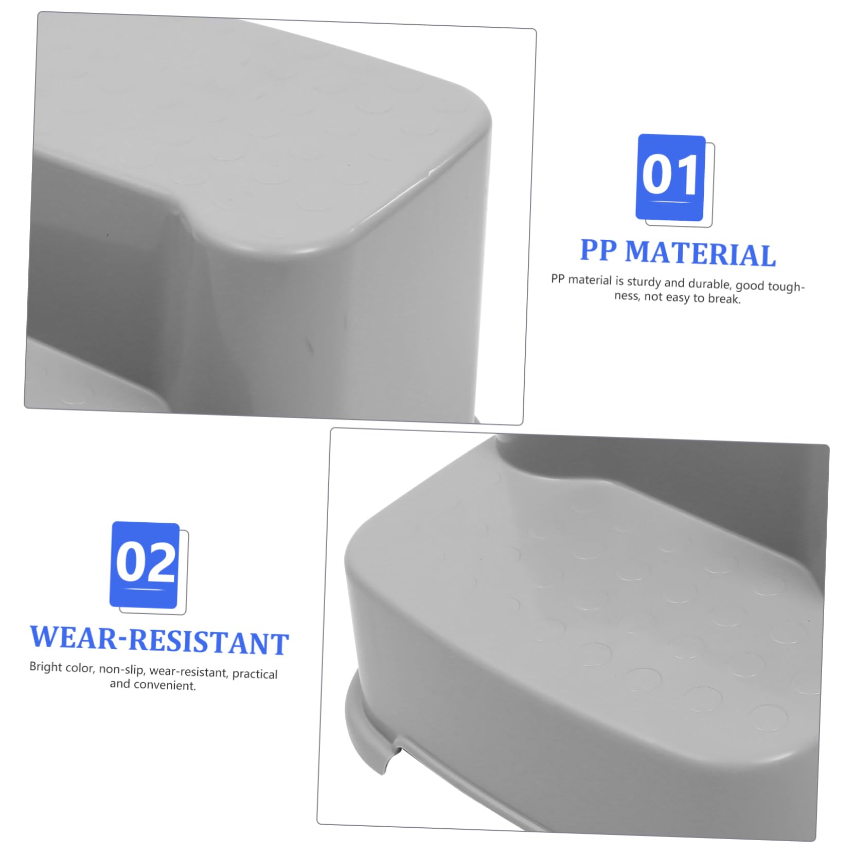 1 Stück Tritthocker für Toilettentraining Rutschfester Fußhocker Stabilem Material für Bad und Waschbecken Leicht und Einfach zu Reinigen