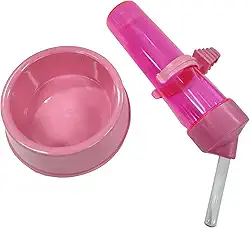 kit bebedouro e comedouro para hamster, bebedouro com suporte para roedores