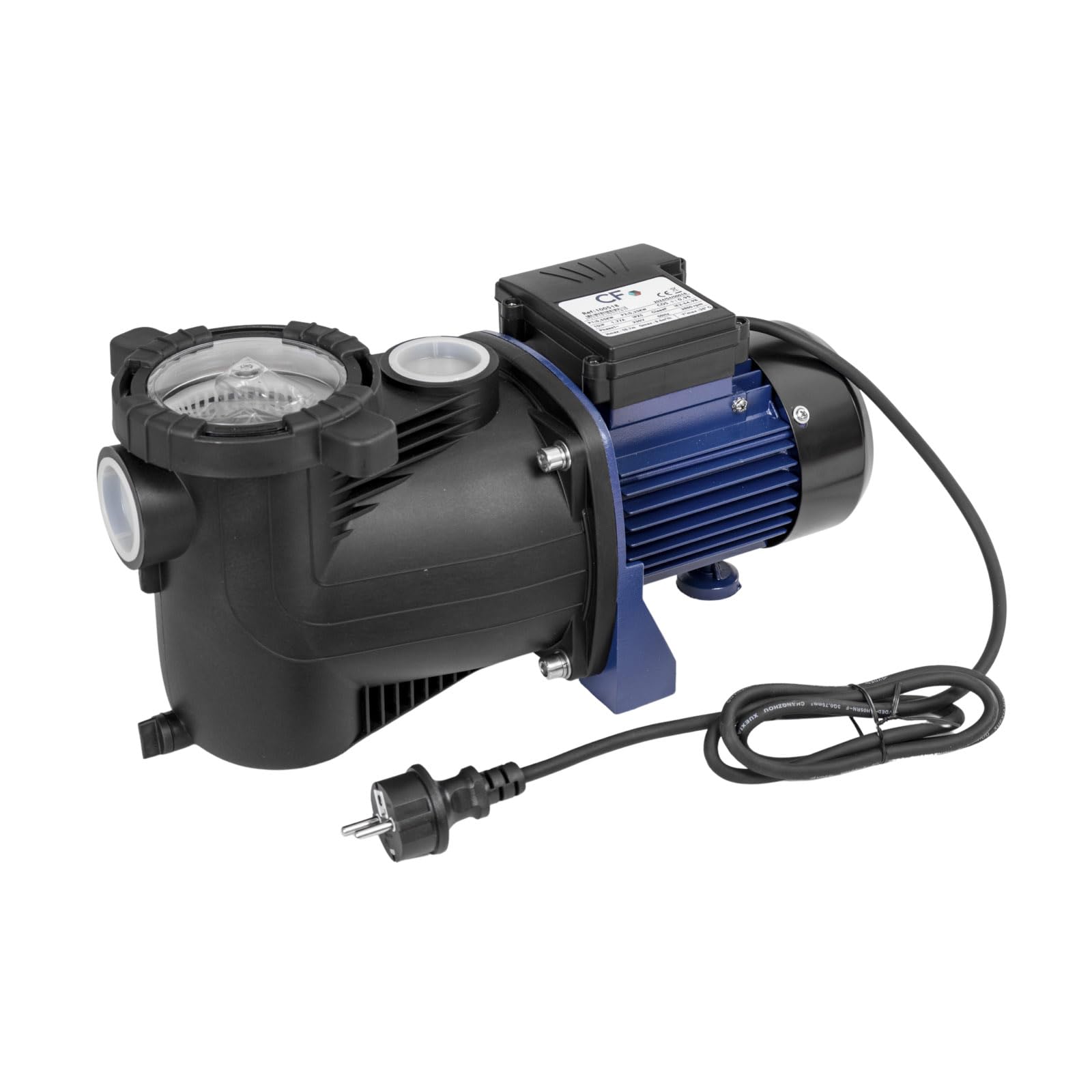 Aqualux Pompe Filtration Piscine - Modèle 1/2 - Piscine 20 à 40m3 - Débit Max 9.5 m³/h - avec Préfiltre - Couvercle Quick Lock sans Vis - A Utiliser en complément d'un Filtre