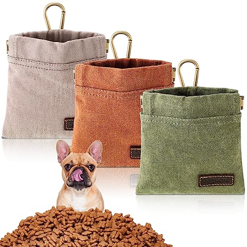 3 Pcs Dog Treat Pouch Hand Free Dog Treat Bags Training Pouch with Auto Closure and Metal Buckle Dog Walking Bag Dog Treat Holder Dog Snack Pouch Small Food Dispenser for Pet Puppy Travel 3 Pcs Dog Treat Pouch Hand Free Dog Treat Bags Training Pouch with Auto Closure and Metal Buckle Dog Walking Bag Dog Treat Holder Dog Snack Pouch Small Food Dispenser for Pet Puppy Travel