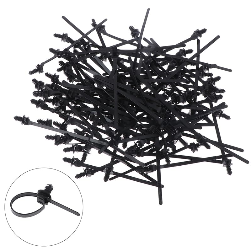Attache de câble amovible filetée en nylon et plastique pour véhicule, moto, harnais de voiture