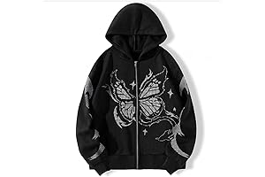 POHADON Y2K Vintage Butterfly Jacket