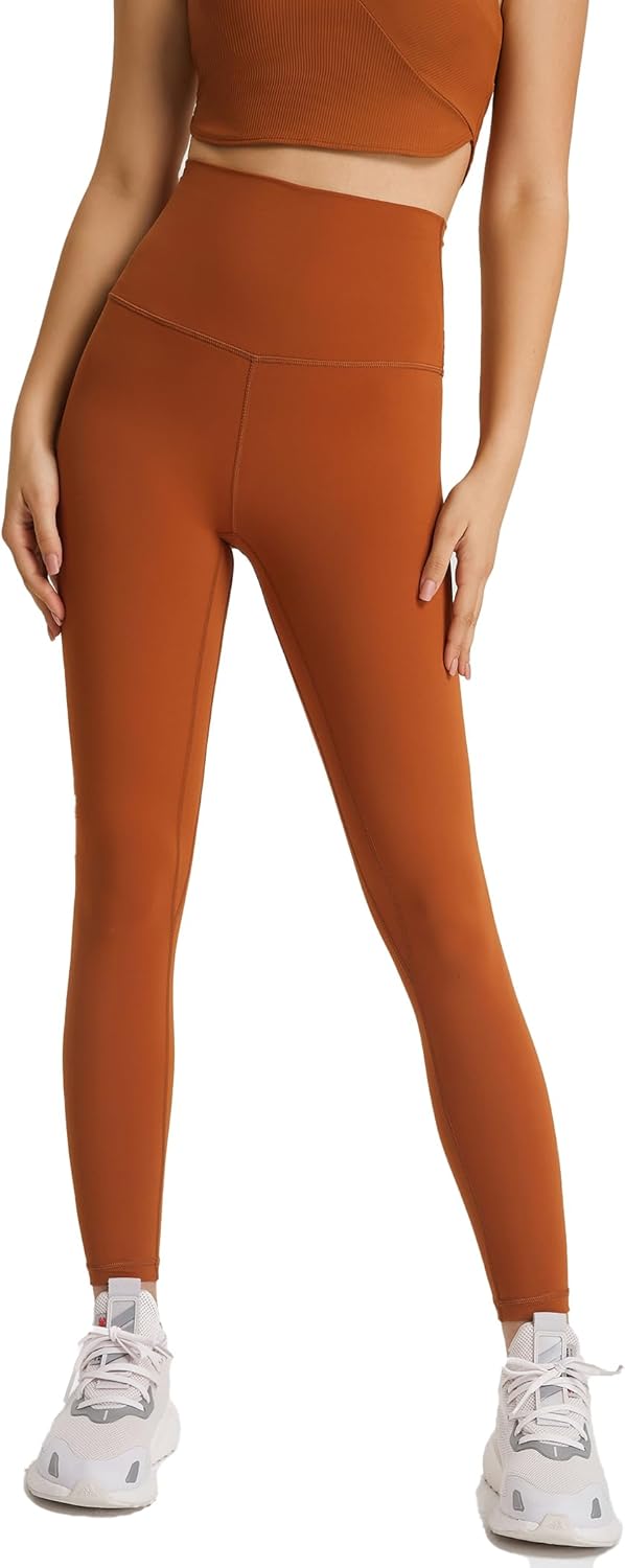 Yvette Womens High Waist Athletic Leggings with Inner Pockets Tummy Control Tights