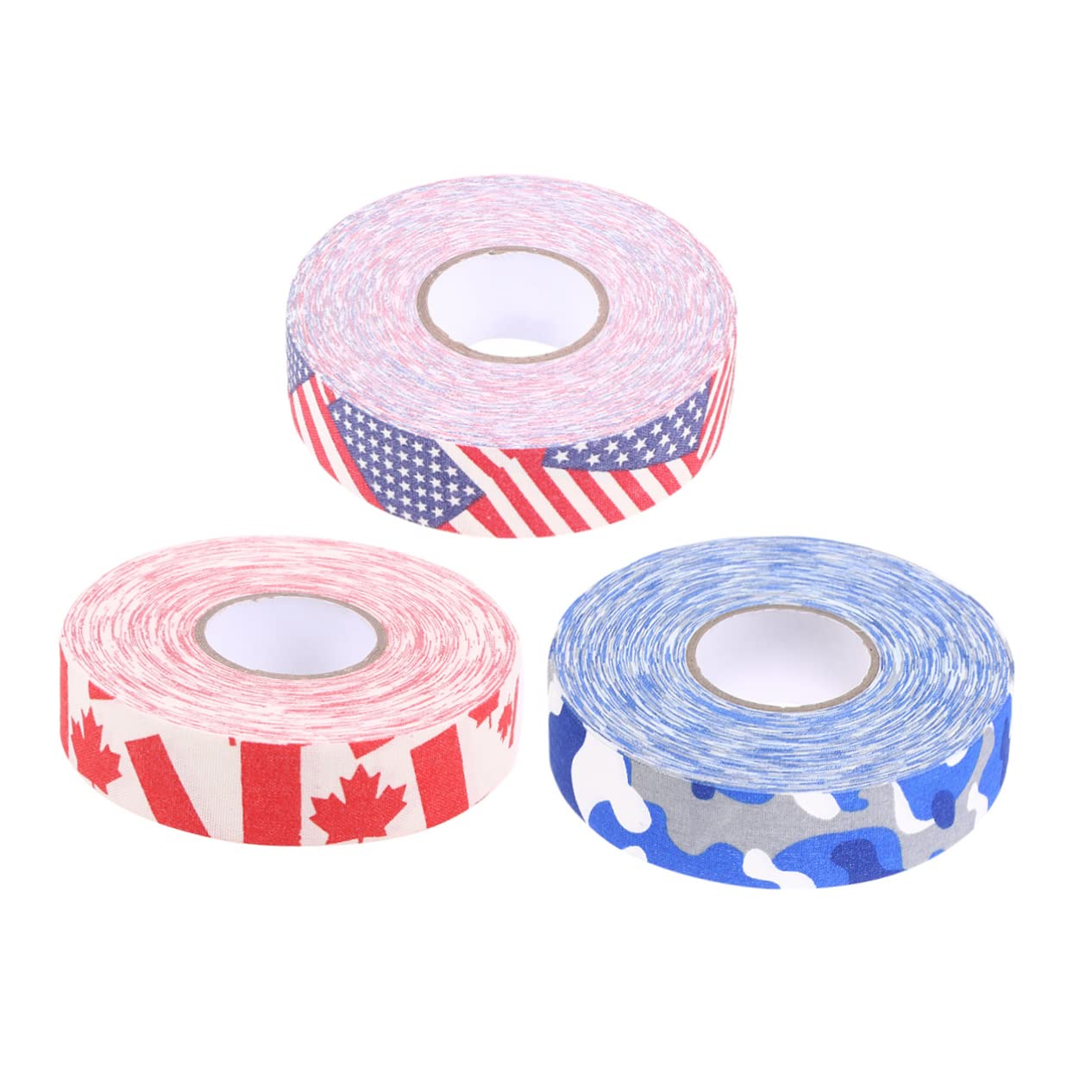 VANZACK Maple Hockey Stick Tape 2.5cmx25m Stars and Stripes Pattern Decorative Anti-Slip Sports Tape