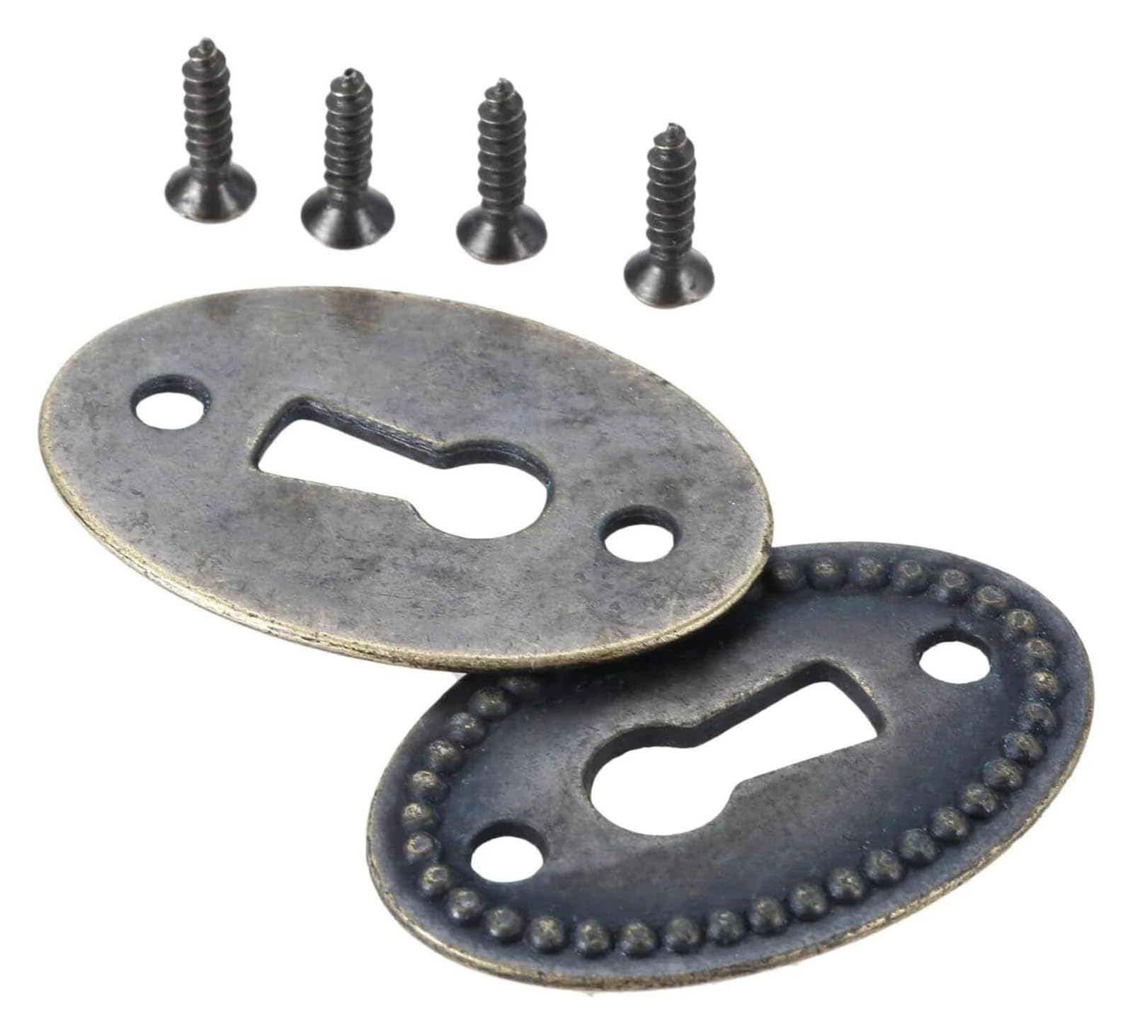 Oval Carved Hollow Keyhole Cover 4pcs