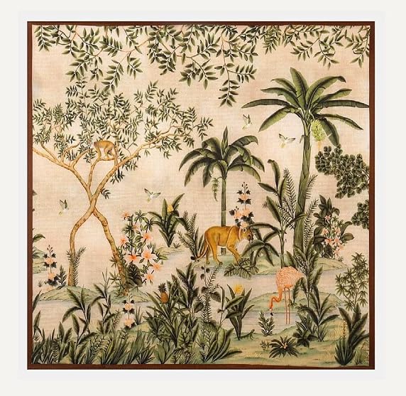 ANDANTINO 100% Pure Mulberry Silk Small Square Scarves -21'' x 21''- Digital Printed Neckerchief –Women Men Lightweight Scarf2