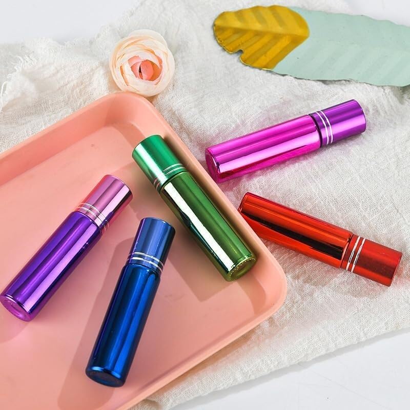 Mini Bottiglie Di Profumo Da Viaggio, Atomizzatore Di Profumo 1p Conchiglia Elettrolitica Fodera In Vetro Sfera Sub Bottiglia Di Profumo Ricaricabile Contenitore Da Viaggio Portatile Ricaricabile (Col