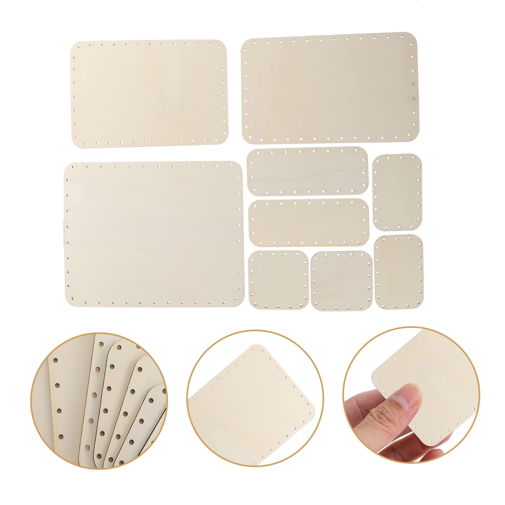 Adornos de Madera para Pared, 9 Piezas, Mezcla de 5 Estilos