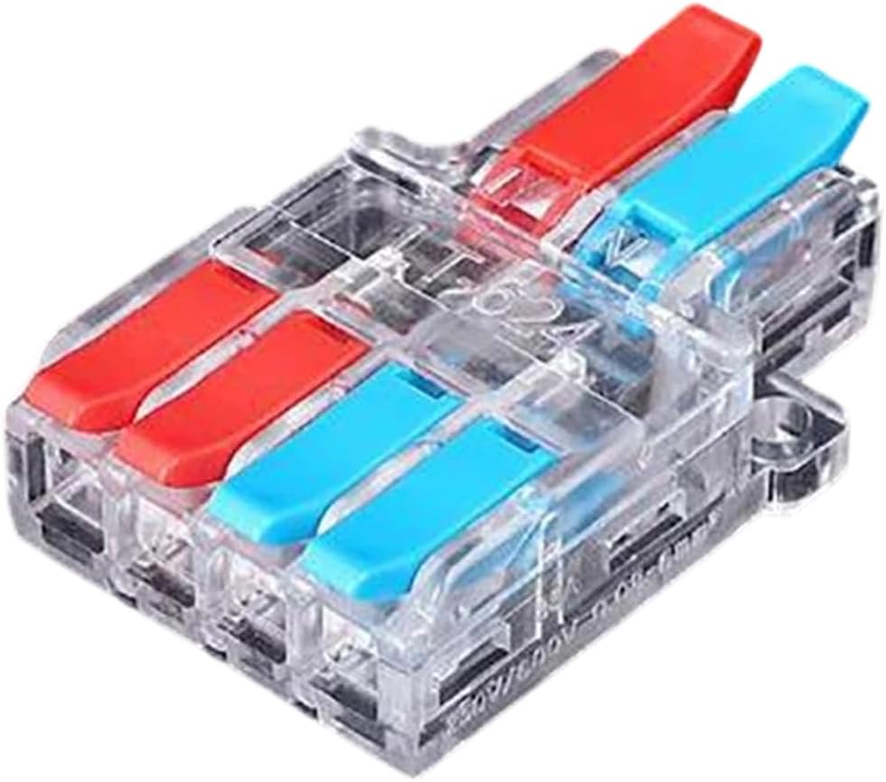 Quick 2 In 4 6 Out Wire Connector Universal Wiring Cable Conductor Terminal Block Fast Electrical Connection
