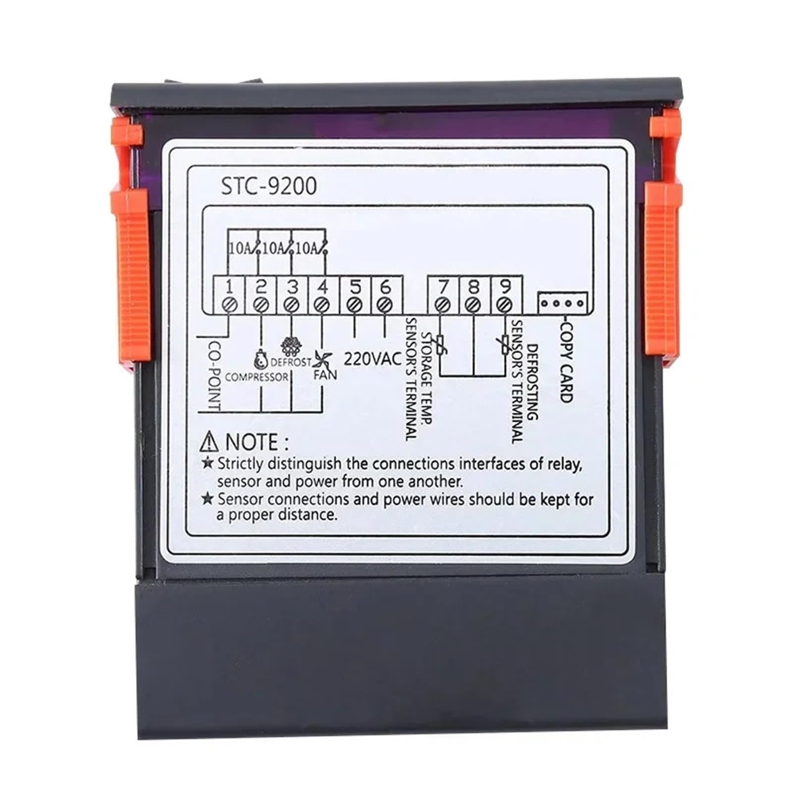 STC-9200 Microcomputer Regolatore di Temperatura Termostato Regolatore Termoregolatore con Funzione di Sbrinamento Refrigerazione(AC 110-220V)