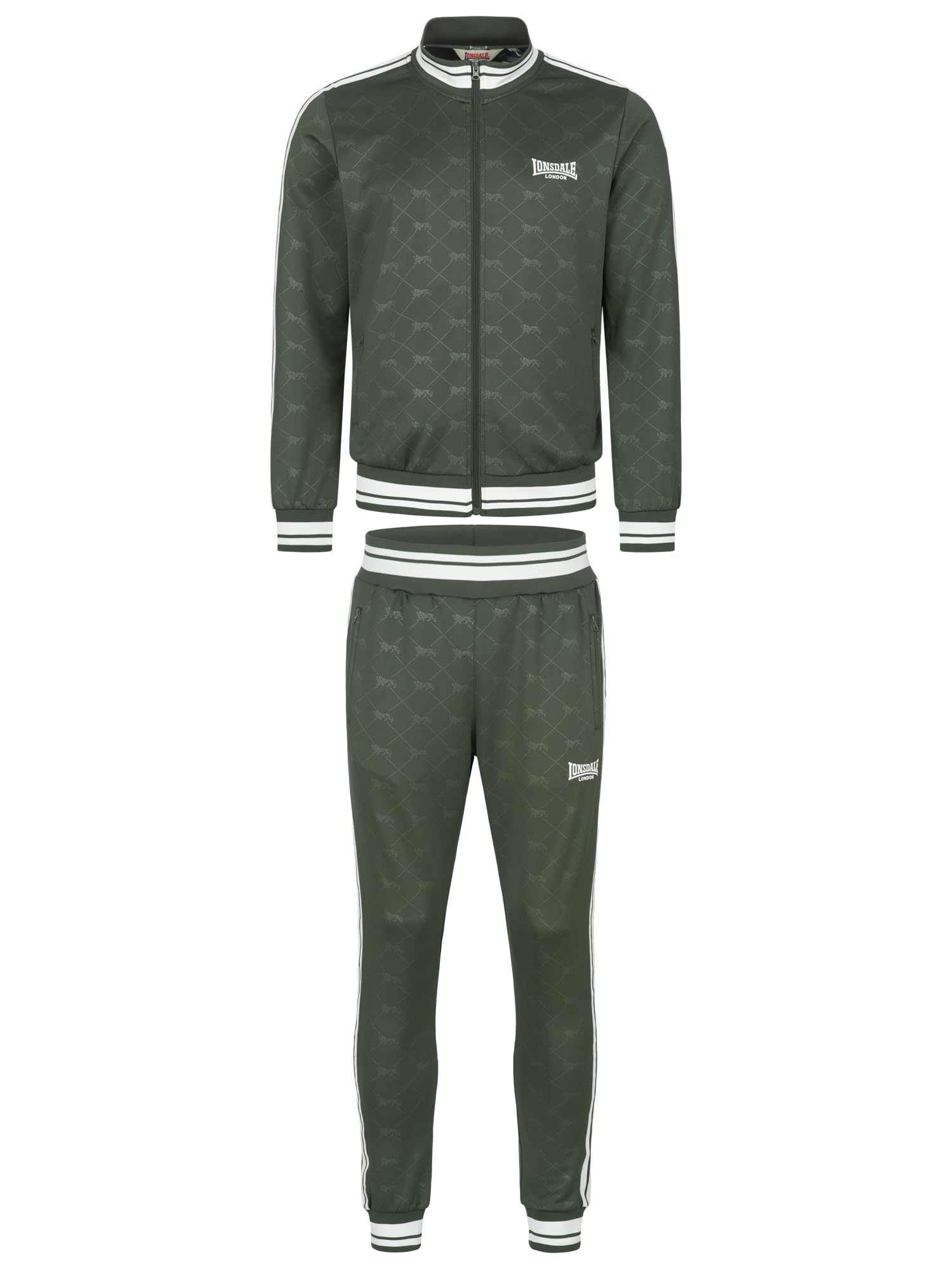 Lonsdale Herren Trainingsanzug schmale Passform ASHWELL