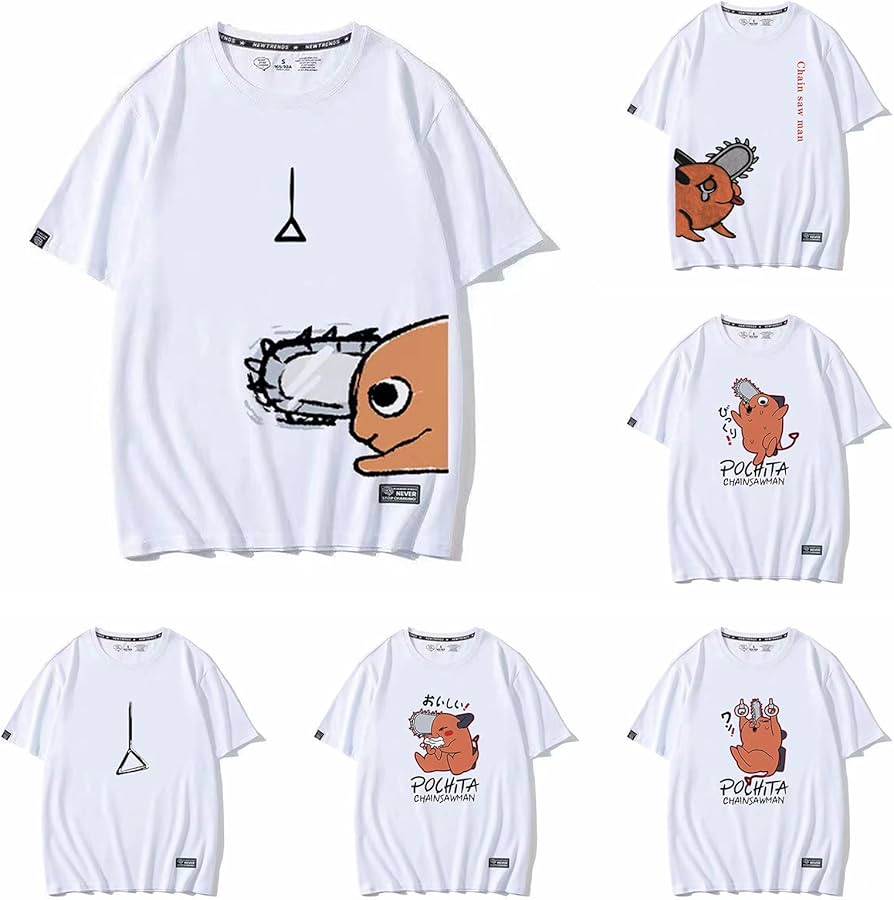 Amazon | ポチタ Tシャツ チェンソーマン 半袖 コスプレ衣装 可愛い