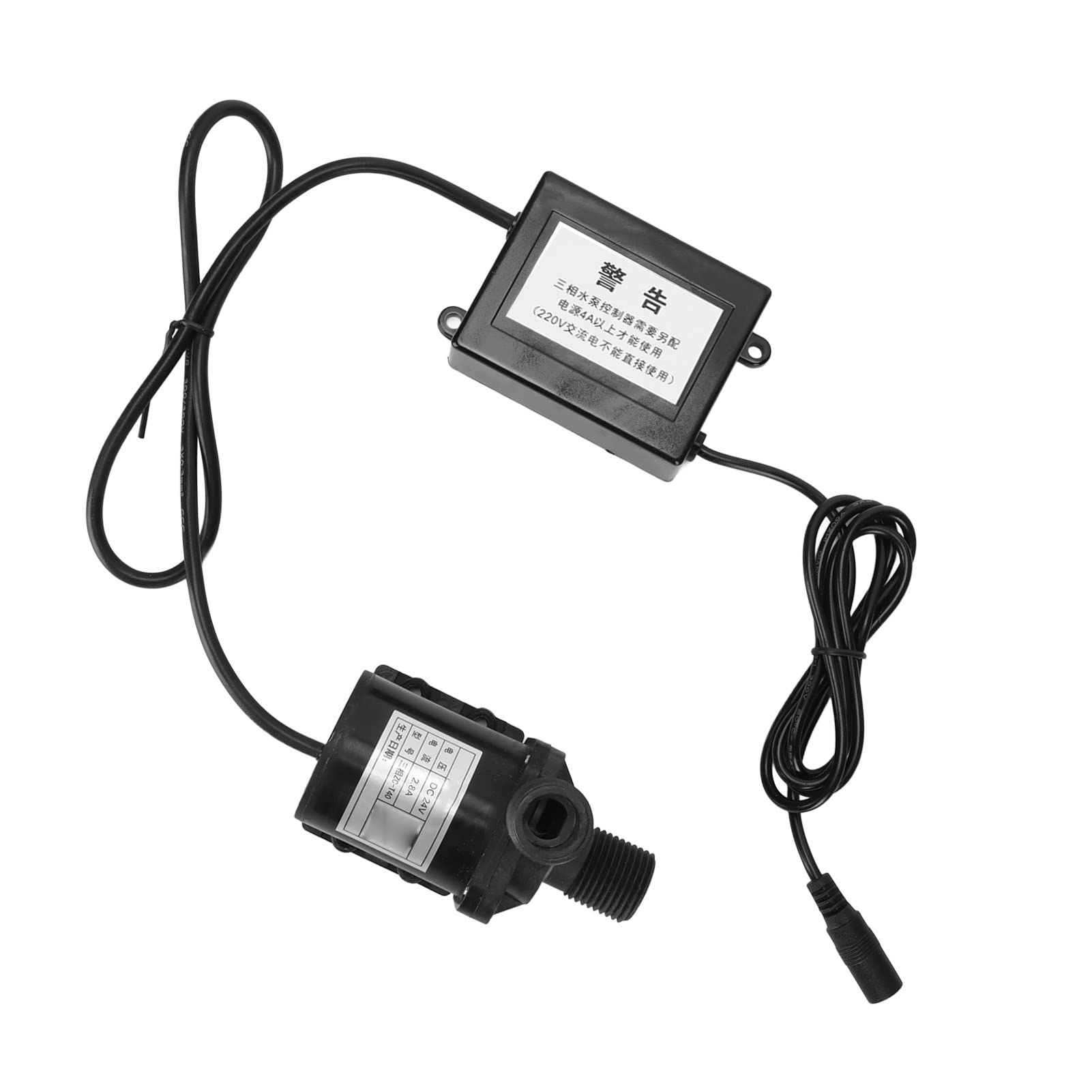 Zerodis Pompa Sommergibile Impermeabile DC 24V con Motore Brushless per Acquario, IP68, con Protezione da Sovraccarico per Albero in Ceramica, per Fontane D'acquario