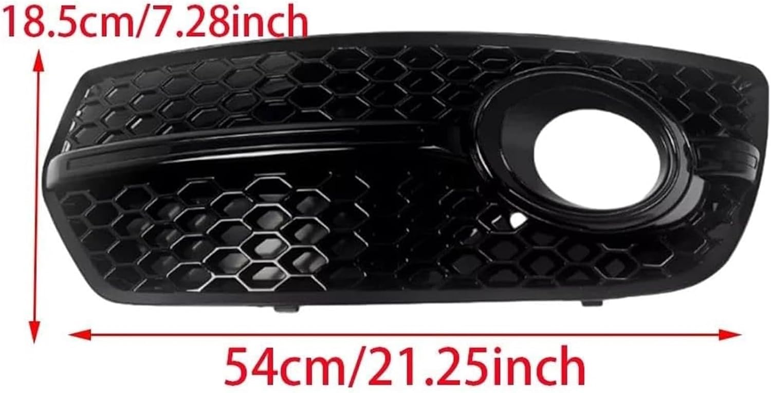 フォグランプアクセサリー Q5用標準車フロントバンパーフォグライトグリル用フォグランプグリル 【エクリプス】