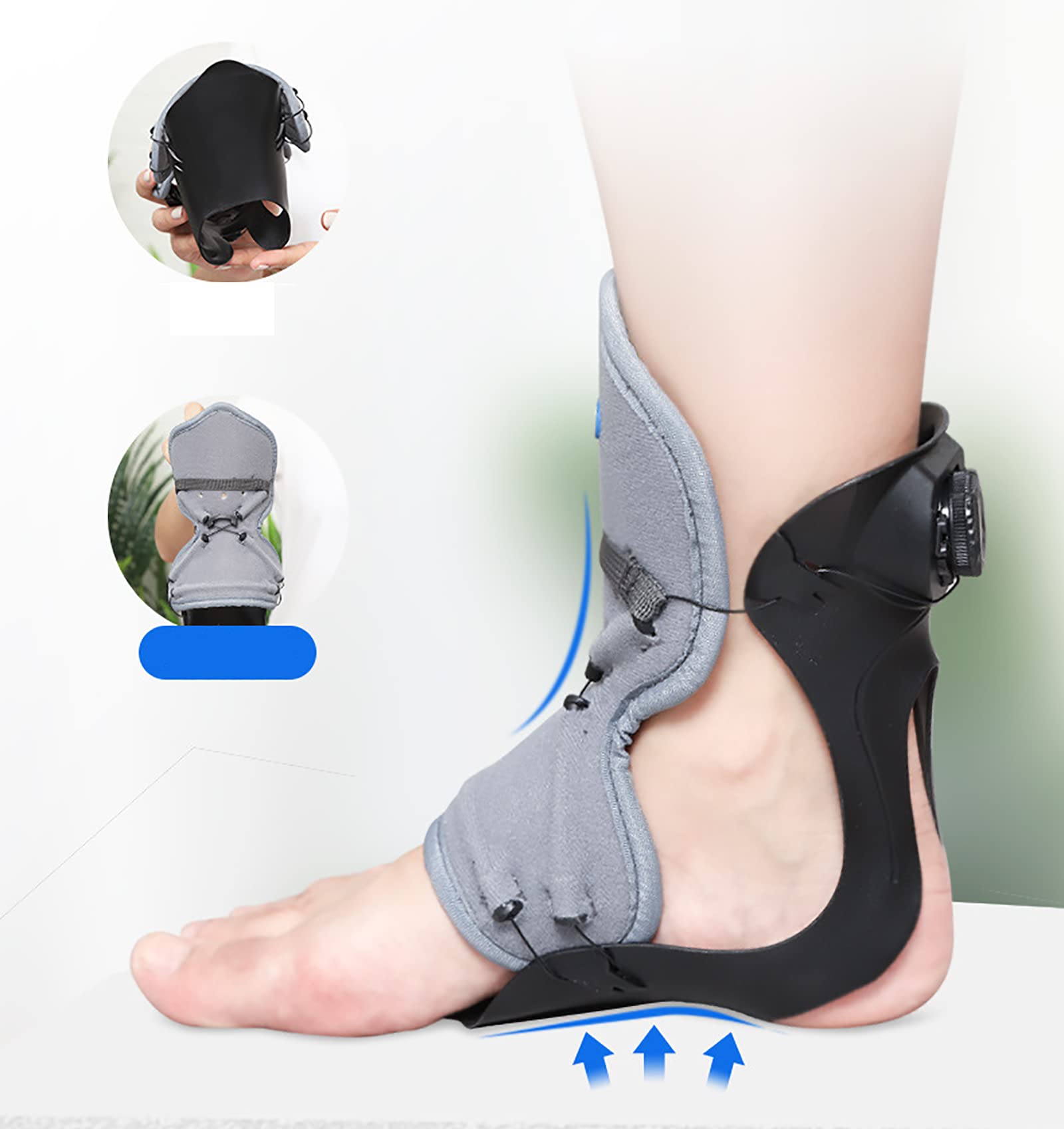 Soporte ajustable para pies con soporte biónico para fascitis plantar, dolor de arco y alivio de la tendinitis de Aquiles