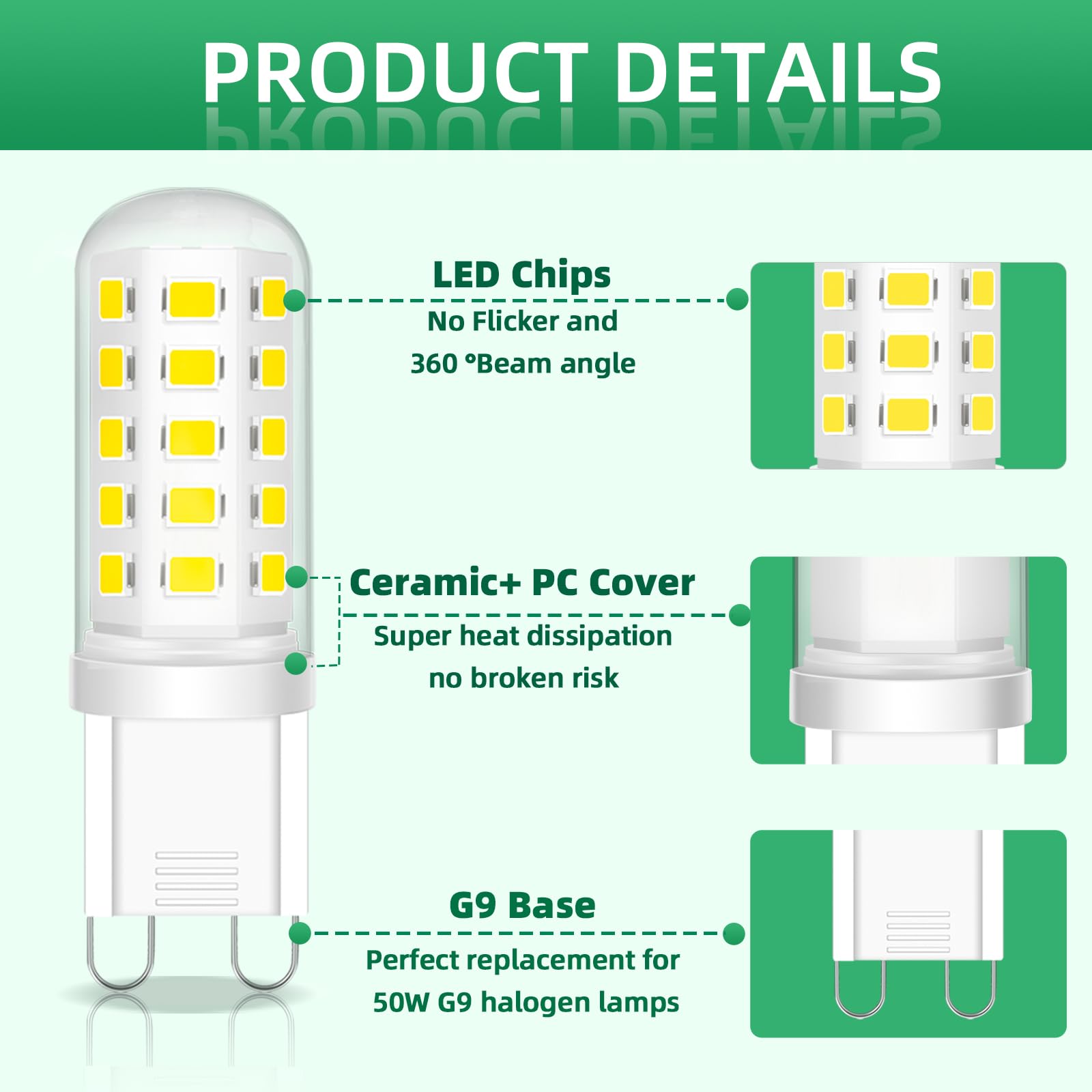 Morotty G9 LED Bulbs 5W - Image 3