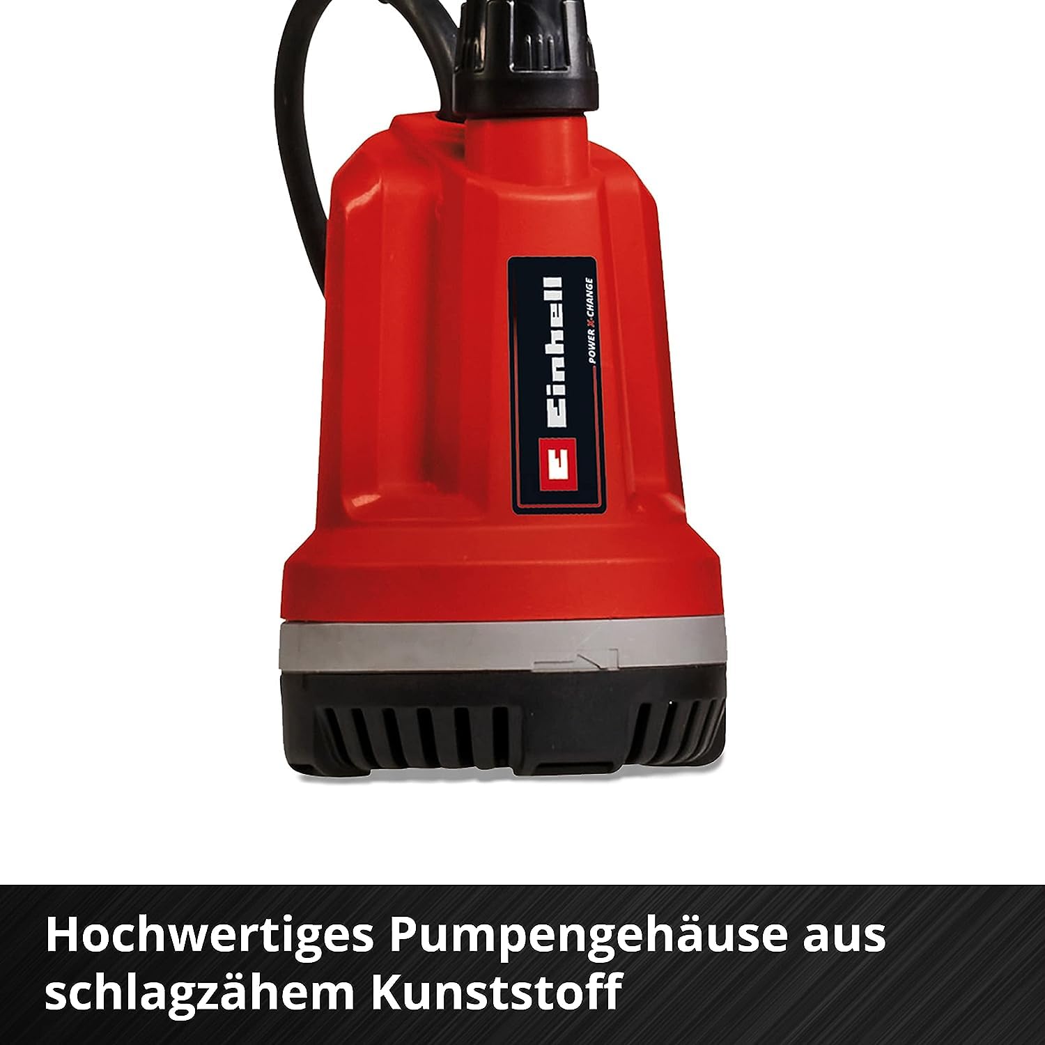 Einhell Akku-Tauchdruck/Regenfasspumpe GE-PP 18 RB Li-Solo Power X-Change (18 V, Förderdruck max. 2 bar, max. 3.000 L/h, flexible Batteriebox, ohne Akku)