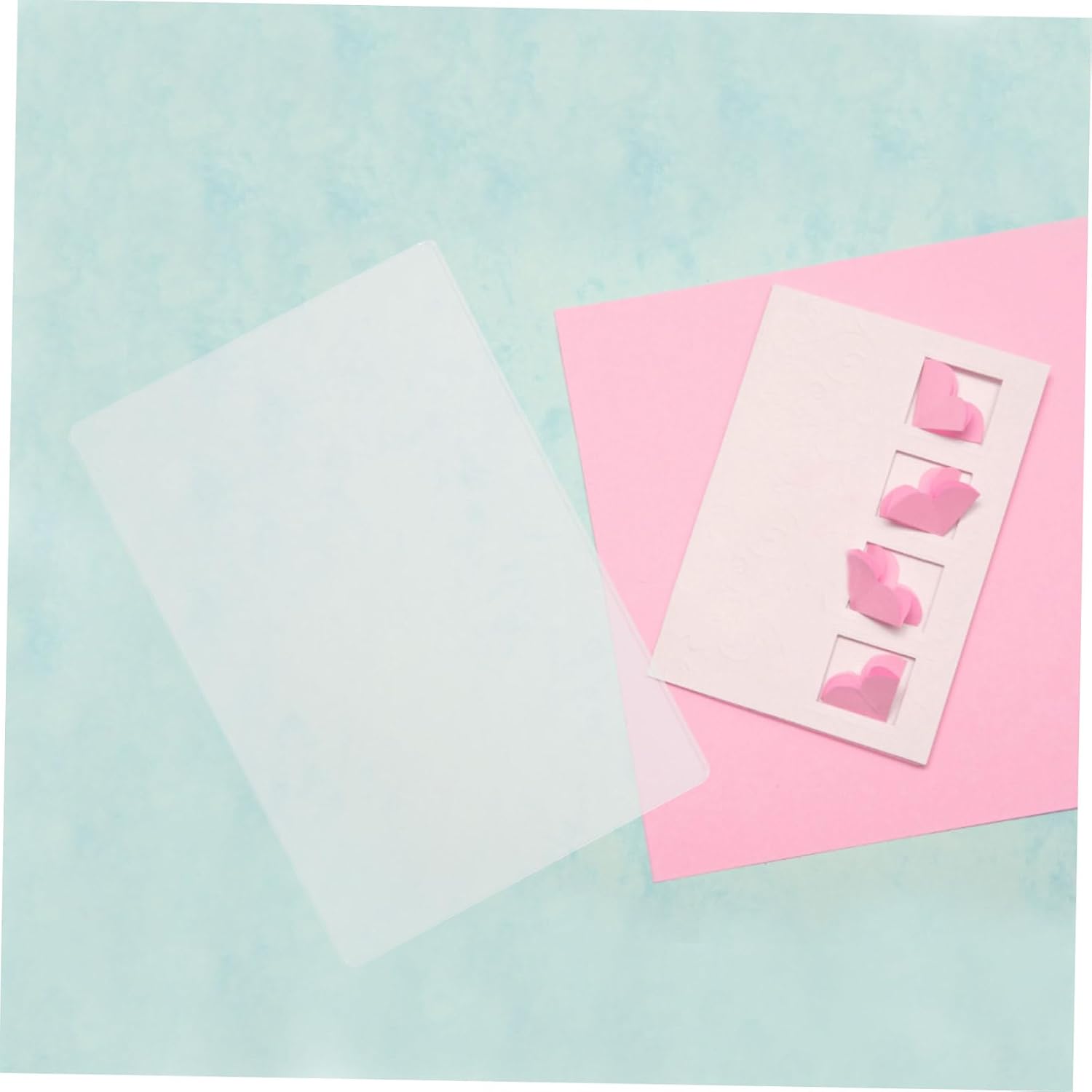 PLAFOPE DIY Embossing Mat for Scrapbooking Carbon Steel Cutting Plate Replacement Pad Crafting Accessory for Hand Embossing for Paper Crafts and Album Decoration