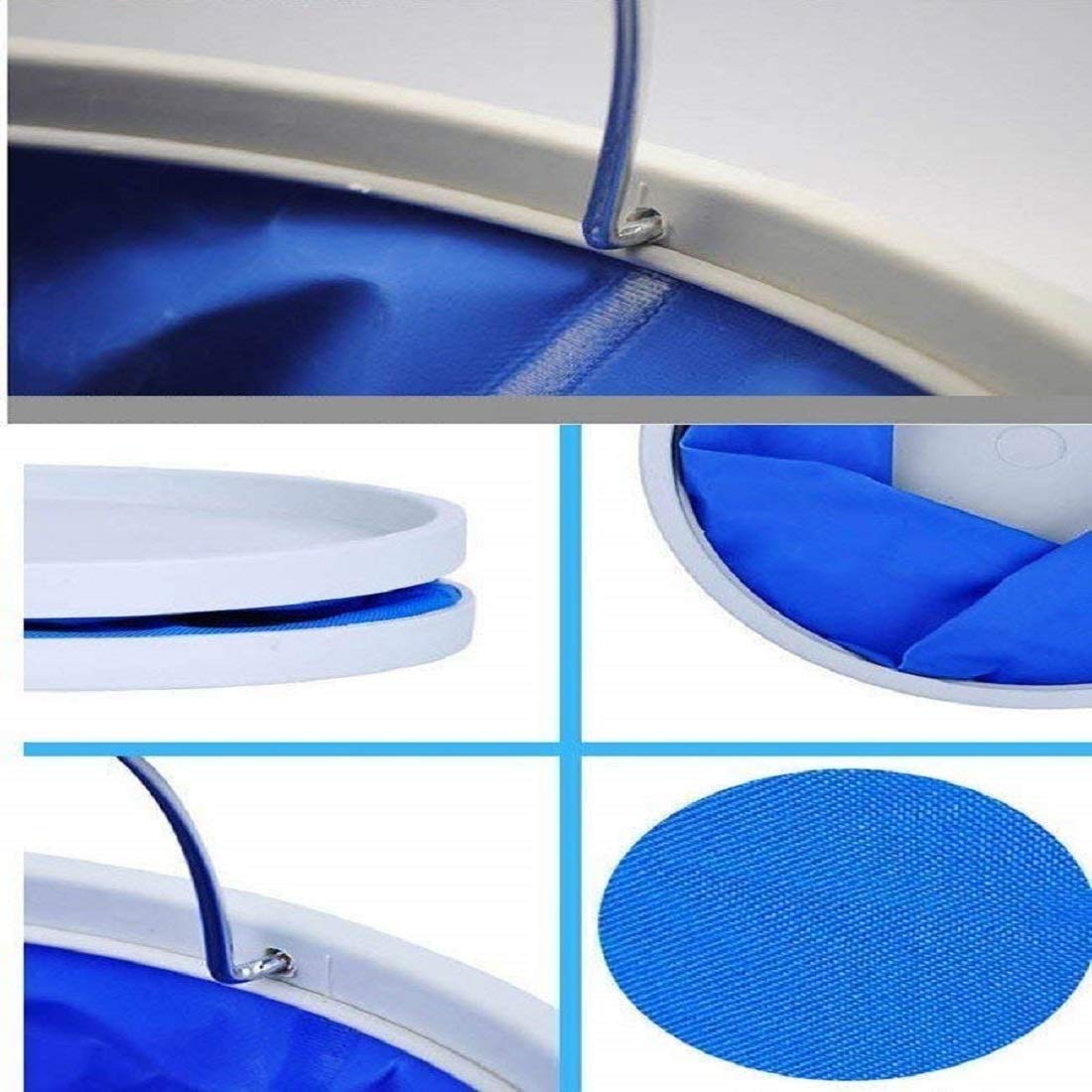 4square Useful Collapsible Waterproof Cloth Camping Bucket 10 L Folding Buckets Washing Basin Portable Water Basin Bucket Water Pot (1Pc Color as per Availability) 3
