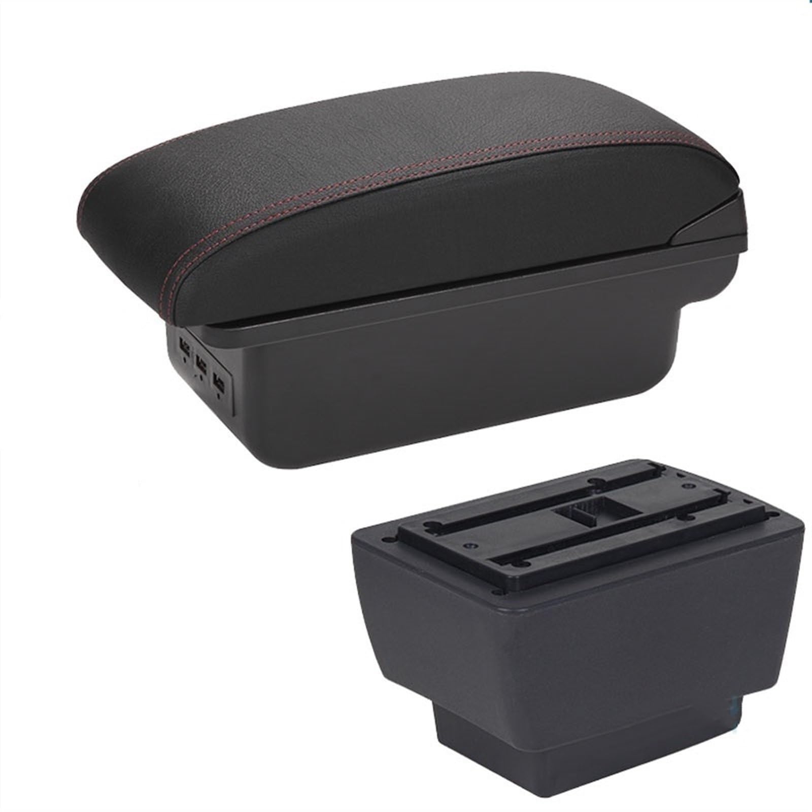 Hjkdsz Type D Cars Centre Console Armrest Storage Compartment For Skoda For Fabia Iii For Combi 2015 2016 2017 2018 2019 2020(Type D)