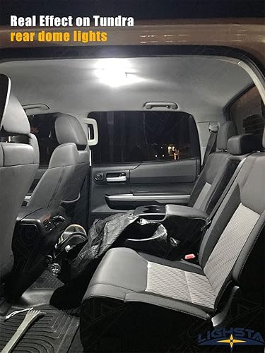 Miniatura 4 de Paquete de 18 luces LED interiores blancas superbrillantes para Toyota Tundra 2007-2021 + luces de carga + luces de matrícula y herramienta de