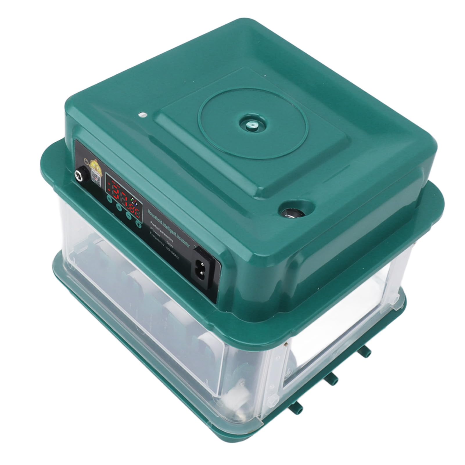 Incubadora de Huevos, Máquina Automática Digital para Incubar Aves de Corral con Volteador Automático de Huevos, Ovoscopio LED y Fuente de Alimentación Dual, para (Enchufe de la UE 10)