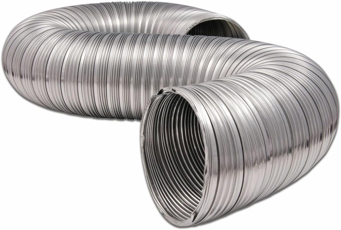 Replacement for MFX48 4" x 8' Semi Rigid Aluminum Dryer Vent Ducting Venting compatible with Dundas Jafine.