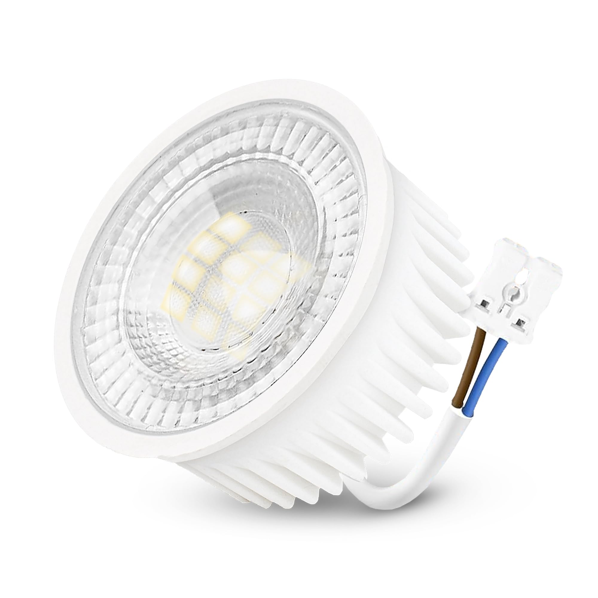 linovum LED Modul 230V warmweiß 3000K ultraflacher Ersatz für GU10 & MR16 Höhe 23mm - LED-Leuchtmittel Ø 50mm 2W Spot Licht