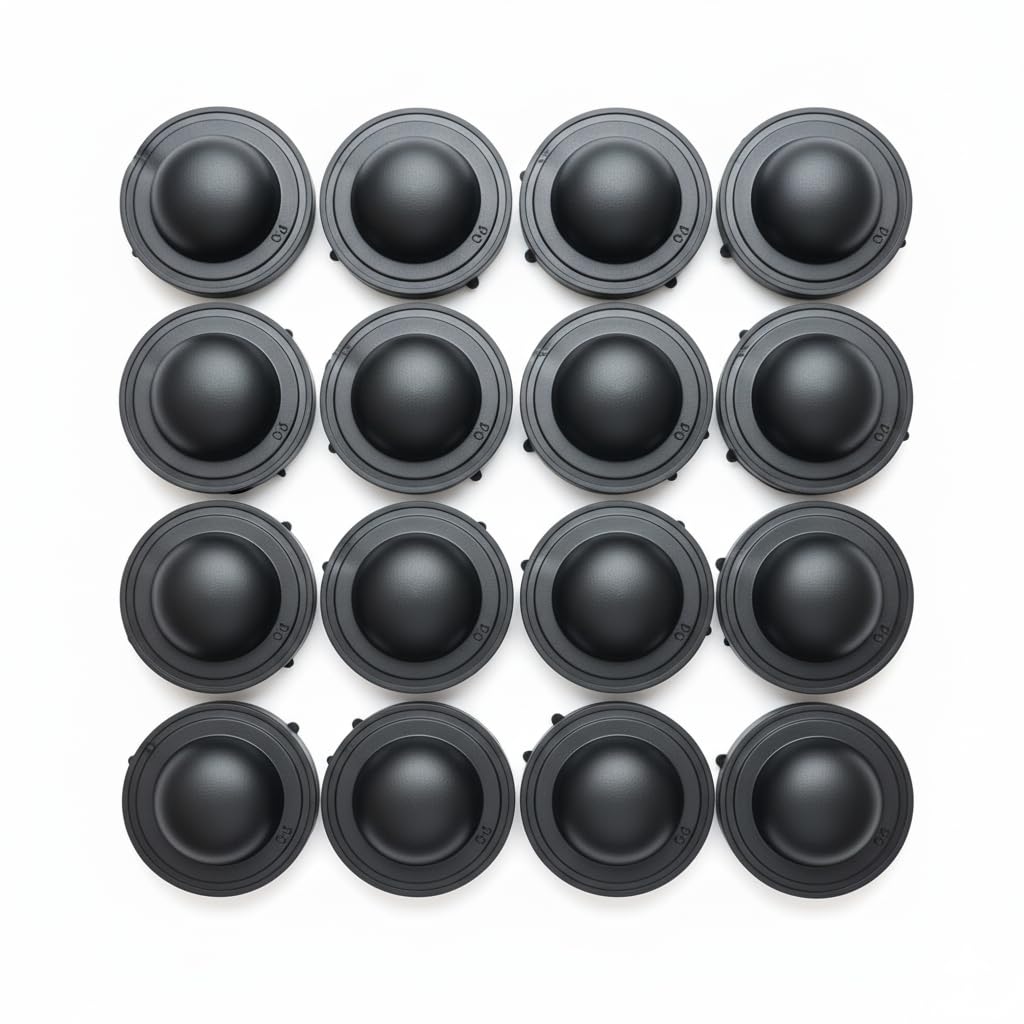 16 Pieces Durable Plastic Bag Bottom Foot Stand 5CM Black Rubber Luggage Blister Nail | Heavy Duty Bag Base Protector for Travel Bags, Backpacks, Duffel Bags, Suitcases & Trolley Bags-image-16