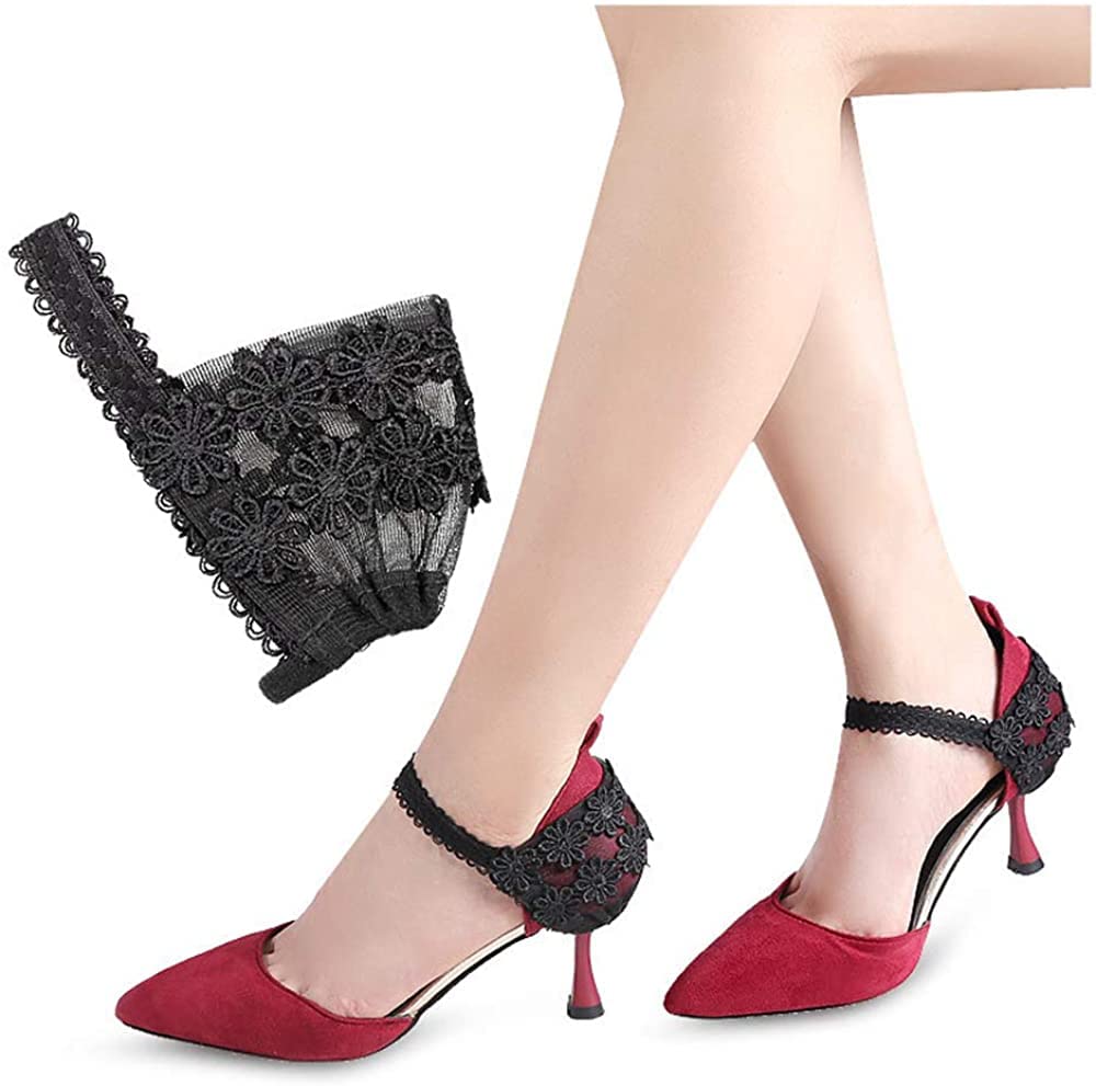 JOIZPAPA 1 Pair High Heels Anti-Loose Shoelace Belts Lace Elastic High Heel Shoe Straps