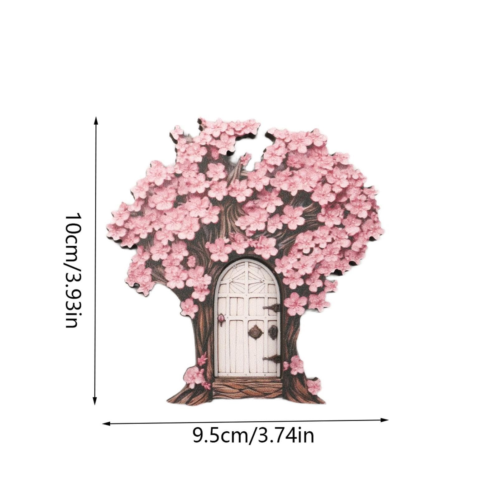Puertas de Hadas para Árboles al Aire Libre,Puerta de Hadas para Pared | Puerta de hadas de jardín puerta de elfo de madera,aturas adorables de jardín de hadas, decoración de adornos de jardín para ho