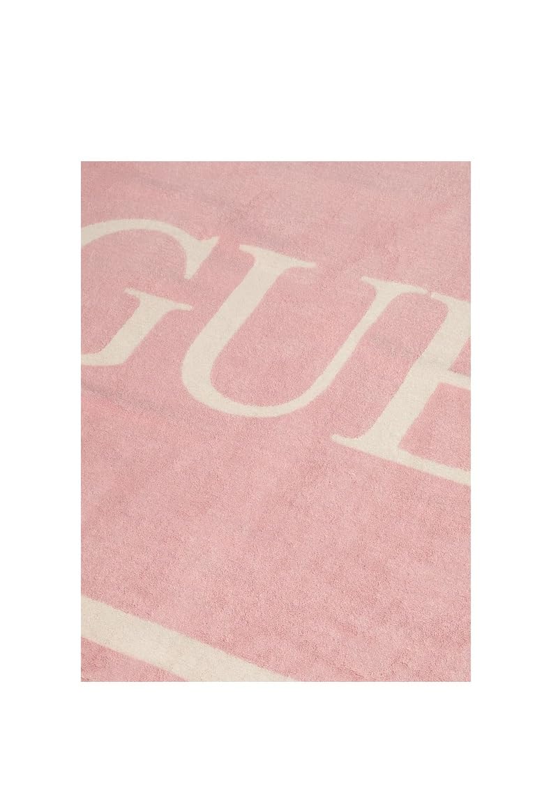 GUESS Toalla de playa con logotipo maxi, rosa, 100% algodón, 180 x 90 cm, unisex