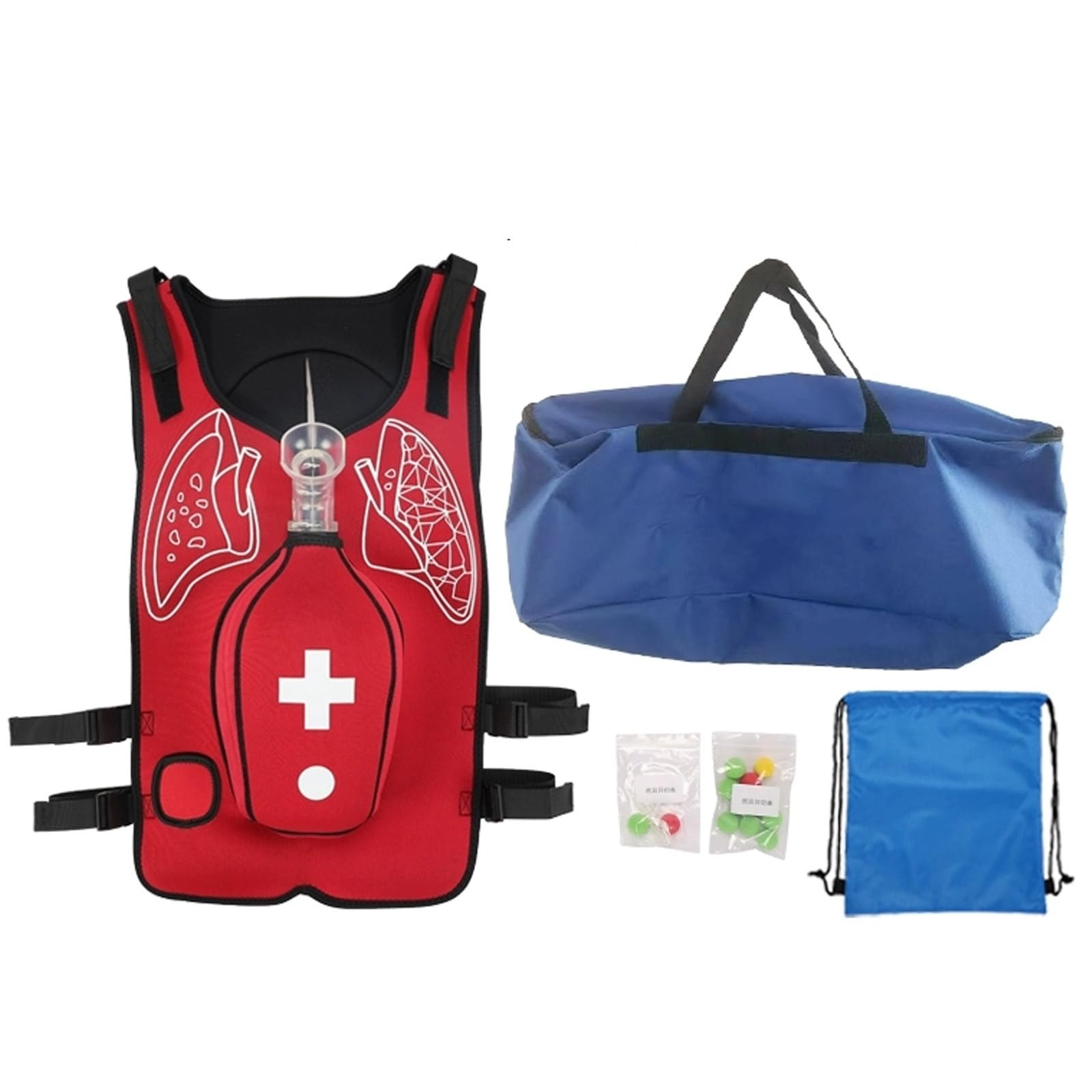 Heimlich - Chaleco de entrenamiento antiasfixia, chaleco de práctica de maniobra para maestría en primeros auxilios, diseño duradero resistente al desgaste para una preparación realista de emergencia