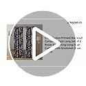 Image of Cloth Fusion Printed 100% Blackout Door Curtains 9 Feet Long Set of 2, Room Darkening Parda with Stainless Steel Grommets for Home Decor (9x4.5 Feet, Blue Coral)
