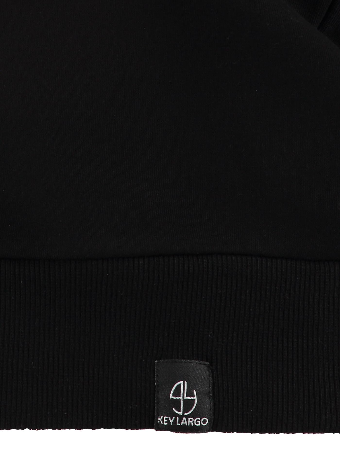 KEY LARGO Męska bluza Kltrip Round, Black (1100), 3XL