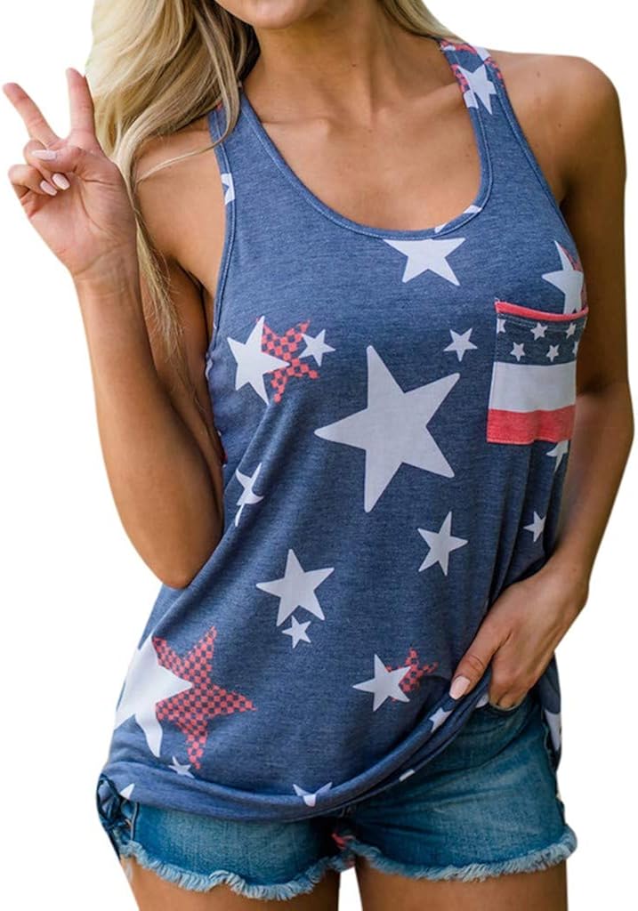 [70% OFF] Plus Size American Flag Patriotic Tank Top | Rosegal