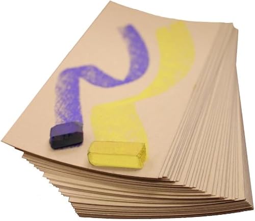 UART Sanded Pastel Paper M-160278 18-Inch/24-Inch No.320 Grade Paper, 10-Pack
